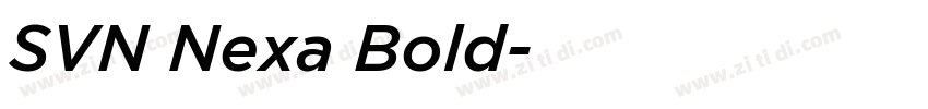 SVN Nexa Bold字体转换